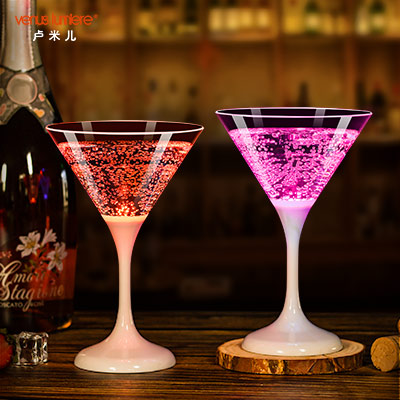 鸡尾酒杯, 入水亮发光杯, led发光杯